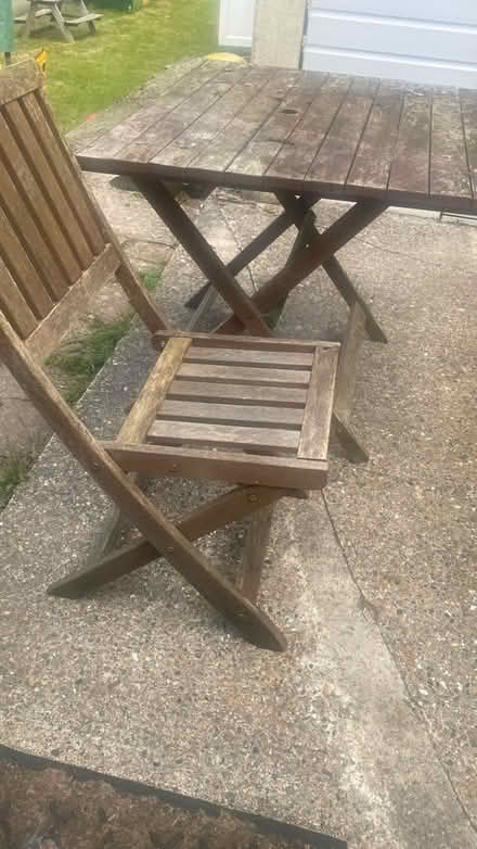 Photo of free Wooden table and chairs (Maidstone ME15) #1