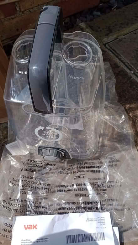 Photo of free Water tank Vax - new (Rainham ME8) #1