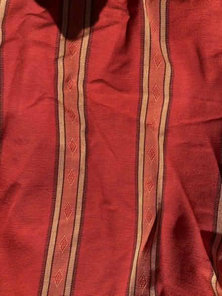 Photo of free Orange stripey curtains (Loughton IG10) #1
