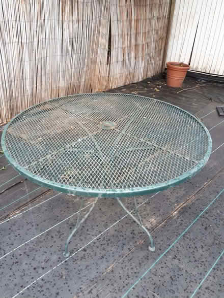 Photo of free metal garden table - upcycle project (Barnes SW13) #1