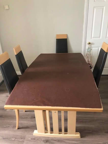 Photo of free Wooden Dining Room Table & Chairs (Borehamwood) #2