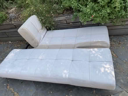 Photo of free outdoor sofa white (woodacre) #1