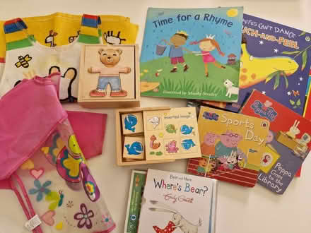 Photo of free Toddler toys and books plus aprons (Bromley/Bickley BR1) #1
