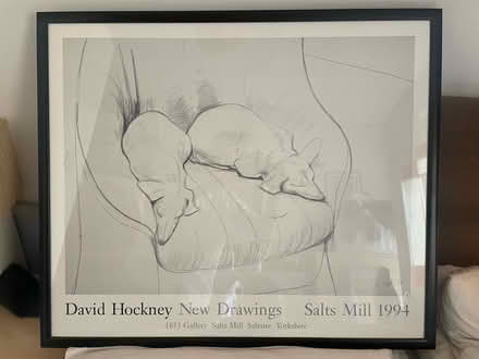 Photo of free 2 x framed David Hockney prints (Brixton, SW4) #2