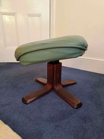 Photo of free Green padded footstool (Hanover BN2) #2