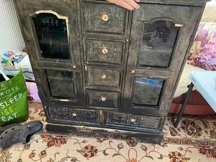 Photo of free Carved wood unit needs love (SG3) #1
