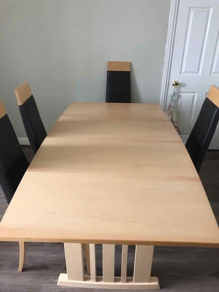 Photo of free Wooden Dining Room Table & Chairs (Borehamwood) #1