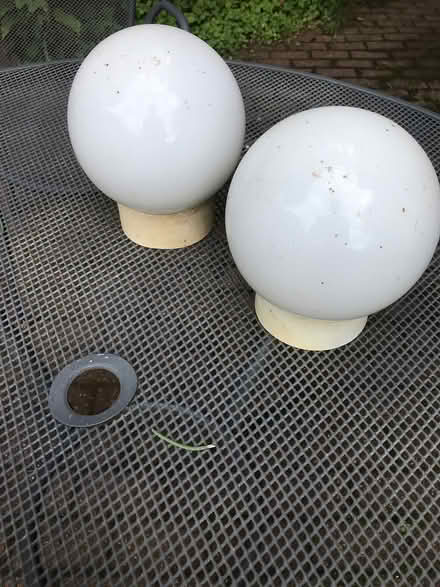 Photo of free glass ball light fittings (Crediton) #1