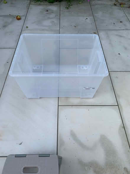 Photo of free Large Plastic Storage box with lid (Mitcham's Corner CB4) #2