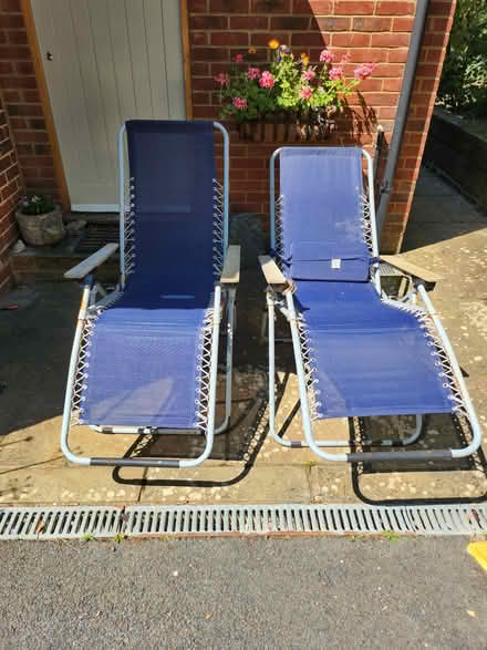 Photo of free Folding deck chairs (Crowhurst east sussex) #3