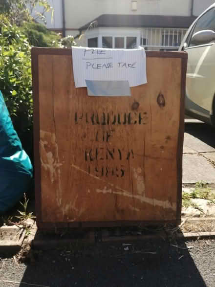 Photo of free Vintage wooden tea chest (SW15 Kingston Vale) #1