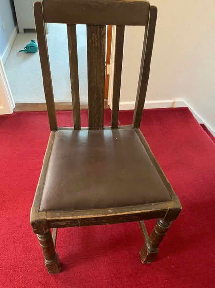 Photo of free 4 old dining chairs (Battledown GL52) #1