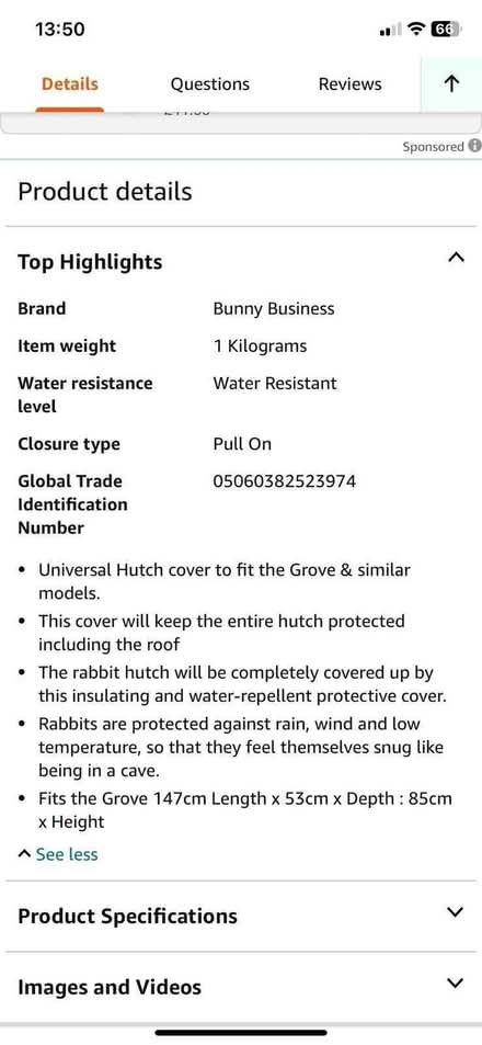 Photo of free Rabbit Hutch Cover (Tenterden TN30) #3