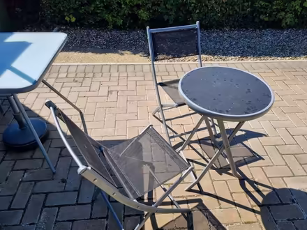 Photo of free garden table and chairs (Flordon NR15) #1