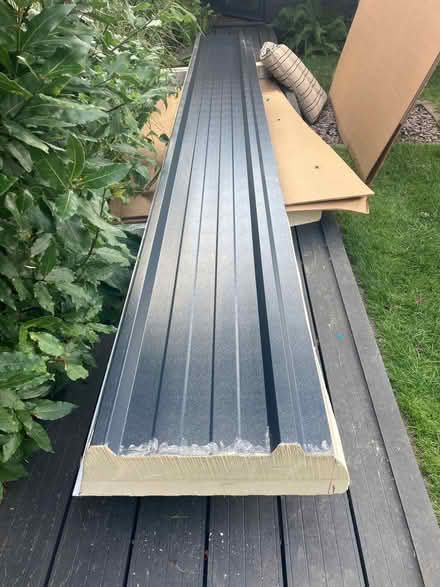 Photo of free Kingspan Quadcore insulated roof panel off cut (Ware SG12) #1