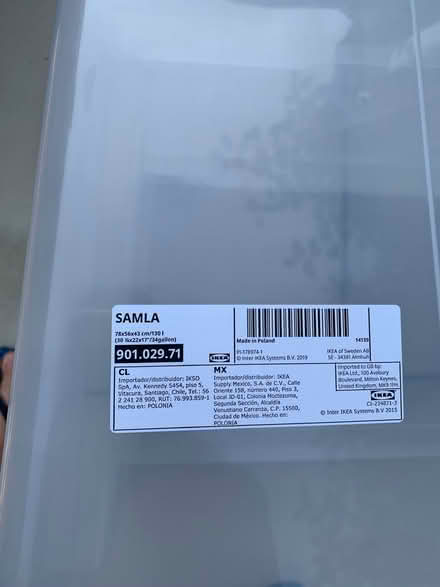 Photo of free Large Plastic Storage box with lid (Mitcham's Corner CB4) #4