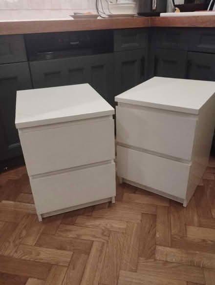 Photo of free Malm bedside drawers (Andover) #1