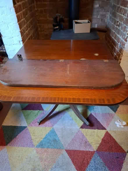 Photo of free Mahogany veneered drop leaf table (Needham IP20) #4