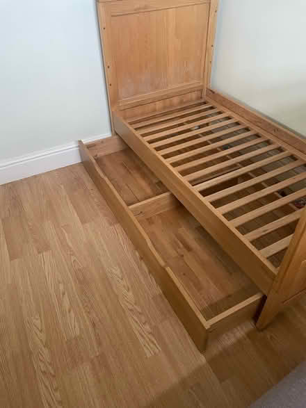 Photo of free Oak Furniture Cot / Bed (CM77 Black Notley nr Braintree) #2