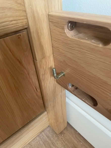 Photo of free Oak Furniture Cot / Bed (CM77 Black Notley nr Braintree) #4