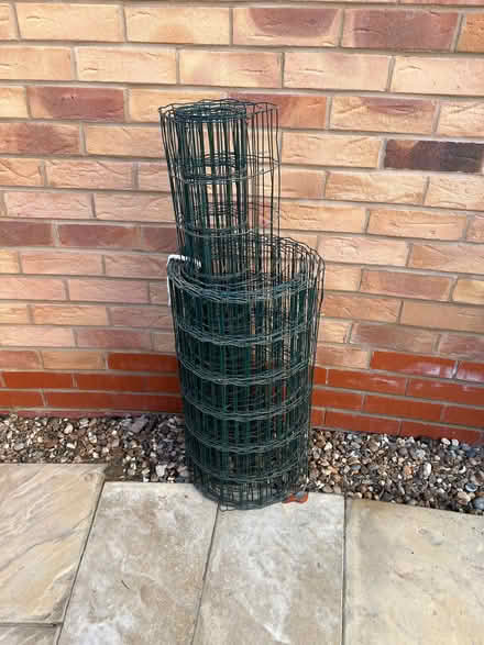 Photo of free 2 rolls of plastic coated wire fencing (Maldon Wick CM9) #1