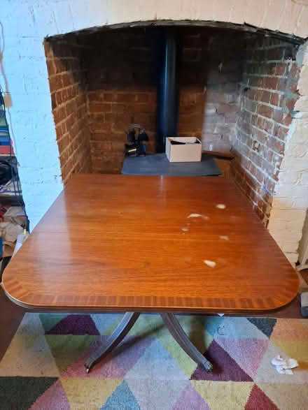 Photo of free Mahogany veneered drop leaf table (Needham IP20) #3