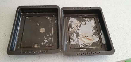 Photo of free 2 old small roasting tins (Wokingham RG40) #1