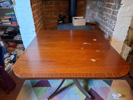 Photo of free Mahogany veneered drop leaf table (Needham IP20) #2