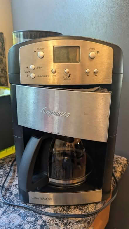 Photo of free Broken coffee maker, for parts? (Lawrence and el Camino) #1