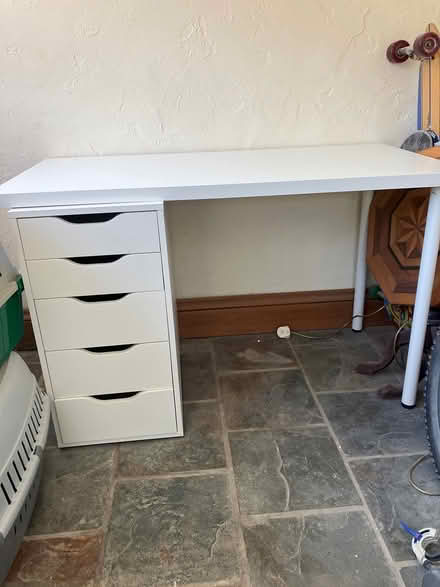 Photo of free Ikea desk 120 cm with drawers (Musbury) #1