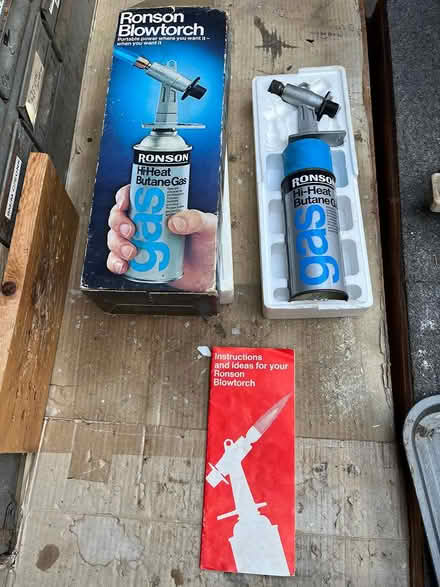 Photo of free plumbers torch and gas bottle (Larkfield) #1