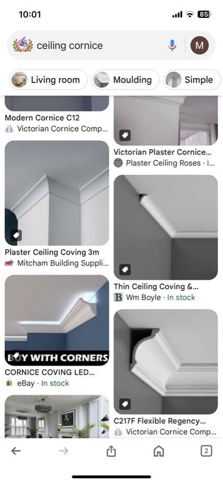 Photo of Ceiling Cornice (TN21) #1