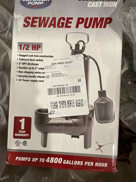 Photo of free Sewage pump (Clayton MO) #1