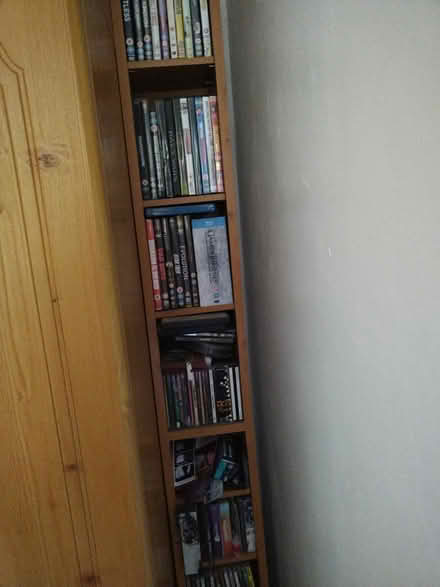 Photo of free Tall dvd/cd shelving (CM8 Silver End) #1