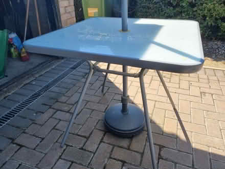 Photo of free garden table and chairs (Flordon NR15) #3