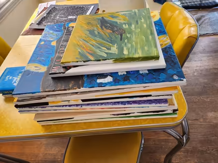 Photo of free Painted canvases (Maple Leaf / Northgate) #1