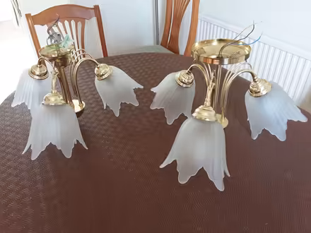Photo of free Pair of ceiling light clusters (Charlton Kings GL52) #1