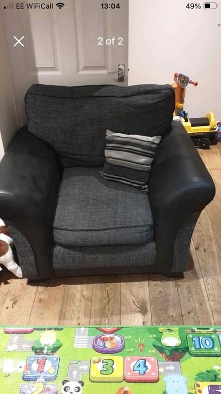 Photo of free Grey Comfortable Armchair (Buxton Central SK17) #2