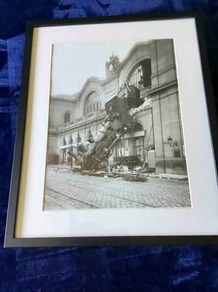Photo of free Framed black and white print (furzton MK4) #1