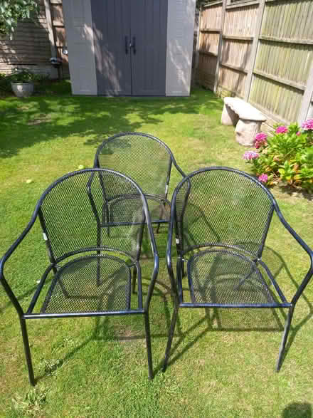 Photo of free 3 outdoor metal chairs (Southport PR8) #1