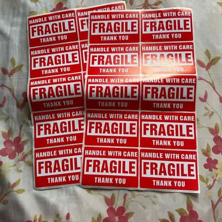 Photo of free Fragile Stickers (Derwood) #1