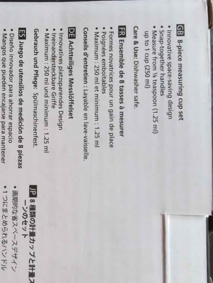 Photo of free Measuring cups (Becketts Park LS6) #3