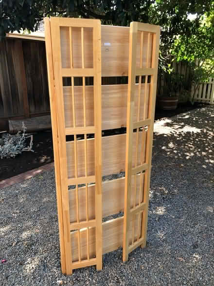 Photo of free Solid Wood Folding Bookshelf (Downtown Mountain View) #2