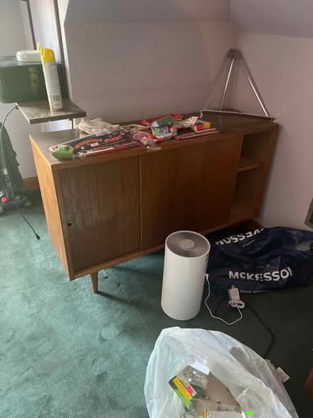 Photo of free Older desk and cabinet (Portage park) #2