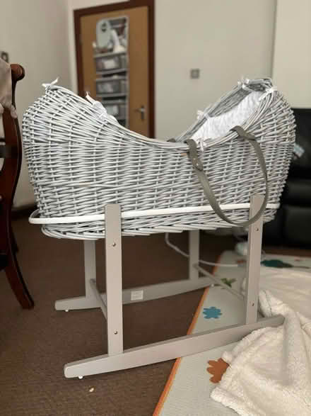 Photo of free moses basket with stand (Evenson Way Old Swan. L13) #2