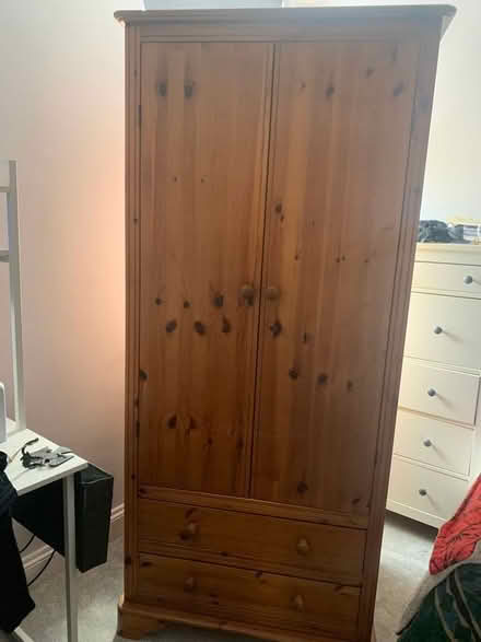 Photo of free Pine wardrobe (Tolworth KT6) #1