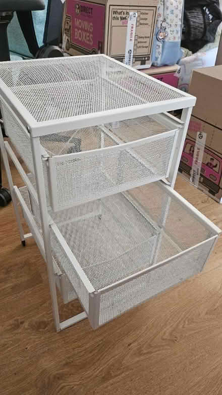Photo of free White Shelving Unit (N3 2HY) #2
