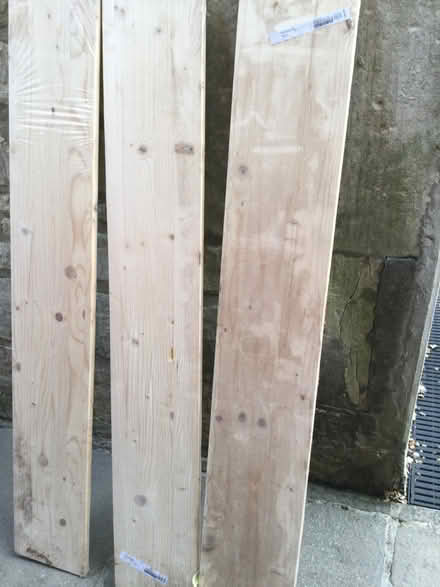 Photo of free 3 pine shelves (Stroud GL5) #1