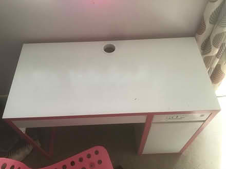 Photo of free IKEA pink/white kids desk and chair (ME16) #3