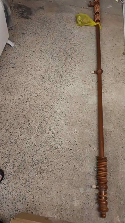 Photo of free Wooden curtain pole (Liff DD2) #1